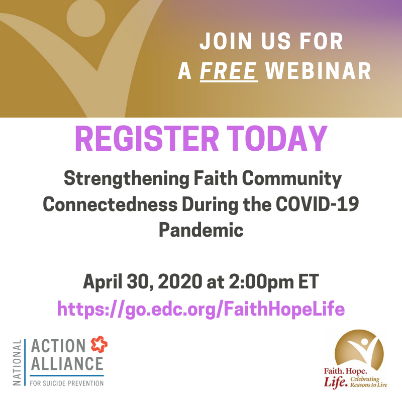 Webinar: Strengthening Faith Community Connectedness During the COVID-19 Pandemic
